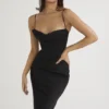 Charmaine Black Corset Maxi Dress Charmaine Black Corset Maxi Dress
