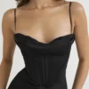 Charmaine Black Corset Maxi Dress Charmaine Black Corset Maxi Dress