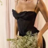 Charmaine Black Corset Maxi Dress Charmaine Black Corset Maxi Dress
