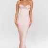 Charmaine Blush Pink Corset Maxi Dress Charmaine Blush Pink Corset Maxi Dress