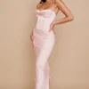 Charmaine Blush Pink Corset Maxi Dress Charmaine Blush Pink Corset Maxi Dress