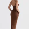 Charmaine Chocolate Corset Maxi Dress Charmaine Chocolate Corset Maxi Dress