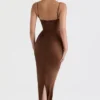 Charmaine Chocolate Corset Maxi Dress Charmaine Chocolate Corset Maxi Dress
