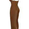 Charmaine Chocolate Corset Maxi Dress Charmaine Chocolate Corset Maxi Dress