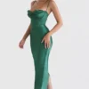Charmaine Forest Corset Maxi Dress Charmaine Forest Corset Maxi Dress