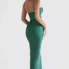 Charmaine Forest Corset Maxi Dress Charmaine Forest Corset Maxi Dress