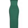 Charmaine Forest Corset Maxi Dress Charmaine Forest Corset Maxi Dress