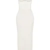 Charmaine Ivory Corset Maxi Dress