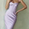Charmaine Lavender Corset Maxi Dress Charmaine Lavender Corset Maxi Dress