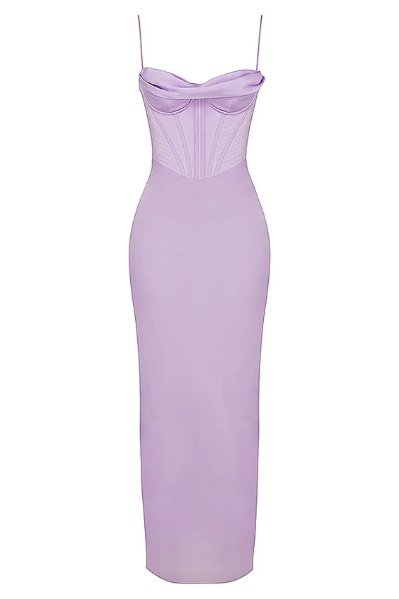 Charmaine Lavender Corset Maxi Dress Charmaine Lavender Corset Maxi Dress