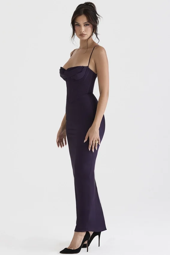 Charmaine Night Shade Corset Maxi Dress Charmaine Night Shade Corset Maxi Dress