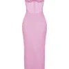 Charmaine Pink Corset Maxi Dress Charmaine Pink Corset Maxi Dress