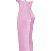 Charmaine Pink Corset Maxi Dress Charmaine Pink Corset Maxi Dress