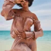 Chaya Hazelnut Off Shoulder Dress