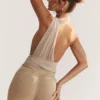 Cheyanne Ecru Gathered Bodysuit