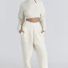 Cheyenne Ivory Cropped Chunky Boucle Wool Knit Sweater Cheyenne Ivory Cropped Chunky Boucle Wool Knit Sweater
