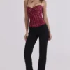 Chiara Black Straight Leg Trousers