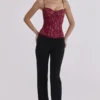 Chiara Black Straight Leg Trousers