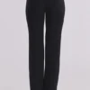 Chiara Black Straight Leg Trousers