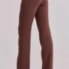 Chiara Espresso Brown Straight Leg Trousers