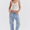 Chicca Rose Print Floral Top Chicca Rose Print Floral Top