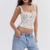 Chicca Rose Print Floral Top Chicca Rose Print Floral Top