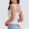 Chicca Rose Print Floral Top Chicca Rose Print Floral Top