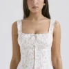 Chicca White Posy Print Top Chicca White Posy Print Top