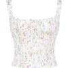 Chicca White Posy Print Top Chicca White Posy Print Top