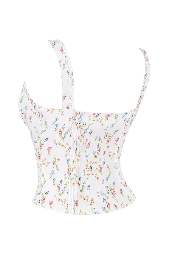 Chicca White Posy Print Top Chicca White Posy Print Top