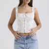 Chicca White Posy Print Top Chicca White Posy Print Top