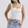 Chicca White Posy Print Top Chicca White Posy Print Top