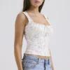 Chicca White Posy Print Top Chicca White Posy Print Top