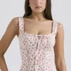 Chicca White Rosebud Print Top Chicca White Rosebud Print Top