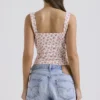 Chicca White Rosebud Print Top Chicca White Rosebud Print Top
