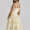 Chloe Lemon Custom Lace Cotton Broderie Anglaise Mini Dress Chloe Lemon Custom Lace Cotton Broderie Anglaise Mini Dress