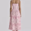 Chloe Pink Cotton Broderie Anglais Lace Midi Sundress Chloe Pink Cotton Broderie Anglais Lace Midi Sundress