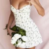 Christiana Garden Print Mini Dress Christiana Garden Print Mini Dress
