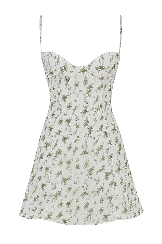 Christiana Garden Print Mini Dress Christiana Garden Print Mini Dress