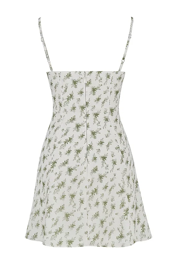 Christiana Garden Print Mini Dress Christiana Garden Print Mini Dress