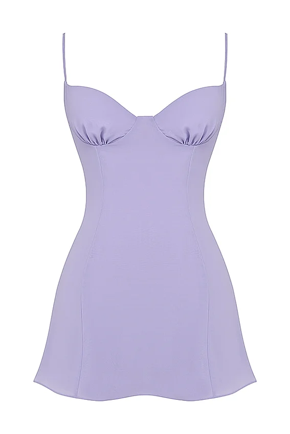 Christiana Lavender Mini Dress Christiana Lavender Mini Dress