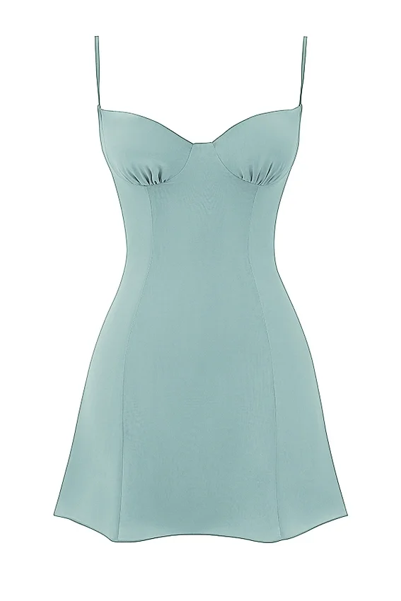 Christiana Light Jade Mini Dress Christiana Light Jade Mini Dress