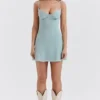 Christiana Light Jade Mini Dress Christiana Light Jade Mini Dress