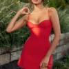 Christiana Red Mini Dress Christiana Red Mini Dress
