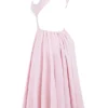 Cindy Ballerina Pink Twill Midi Sundress Cindy Ballerina Pink Twill Midi Sundress