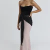 Clara Black & Blush Chiffon Maxi Dress – Limited Edition Clara Black & Blush Chiffon Maxi Dress – Limited Edition