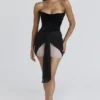 Clara Black & Blush Chiffon Mini Dress – Limited Edition Clara Black & Blush Chiffon Mini Dress – Limited Edition