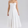 Clarabelle Rose Print Cotton Detachable Corset Midi Sundress Clarabelle Rose Print Cotton Detachable Corset Midi Sundress