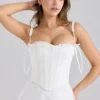 Clarabelle Rose Print Cotton Detachable Corset Midi Sundress Clarabelle Rose Print Cotton Detachable Corset Midi Sundress