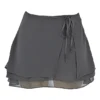 Clarice Shadow Floaty Layered Mini Skirt Clarice Shadow Floaty Layered Mini Skirt